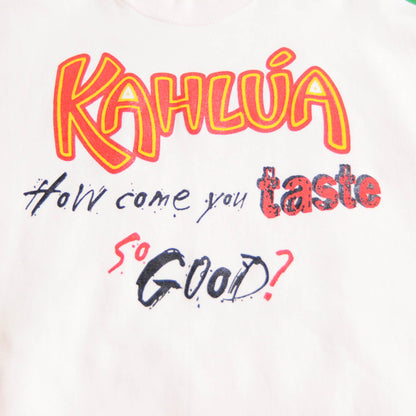 90's FRUIT OF THE LOOM KAHLUA スウェット 白(L)/A0283S-SO