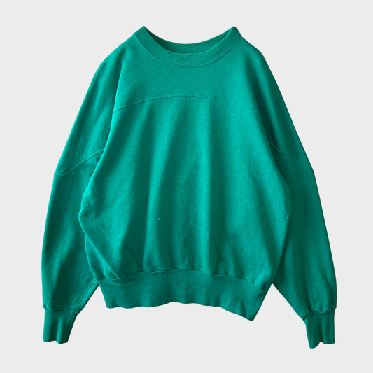 80~90's Champion ブランクスウェット フットボールタイプ エメラルドグリーン (L)/A9615S-SO
