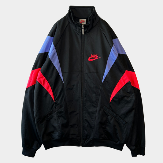90's NIKE ナイキ トラックジャケット ブラック 銀タグ(L)/C1445J-SO