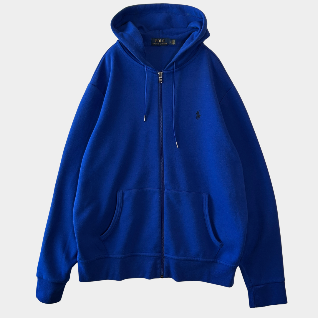 POLO Ralph Lauren ラルフローレン ジップアップフーディー パーカー ブルー(L)/C1721S-SO