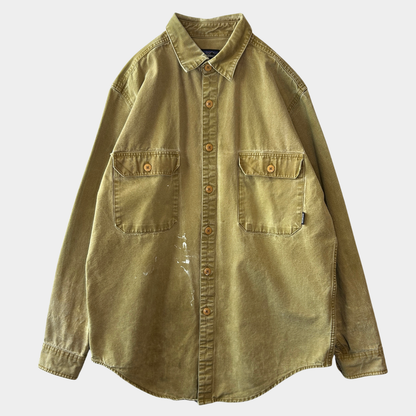90's Patagonia パタゴニア キャンバスワークシャツ (L)/C0259SH-SO