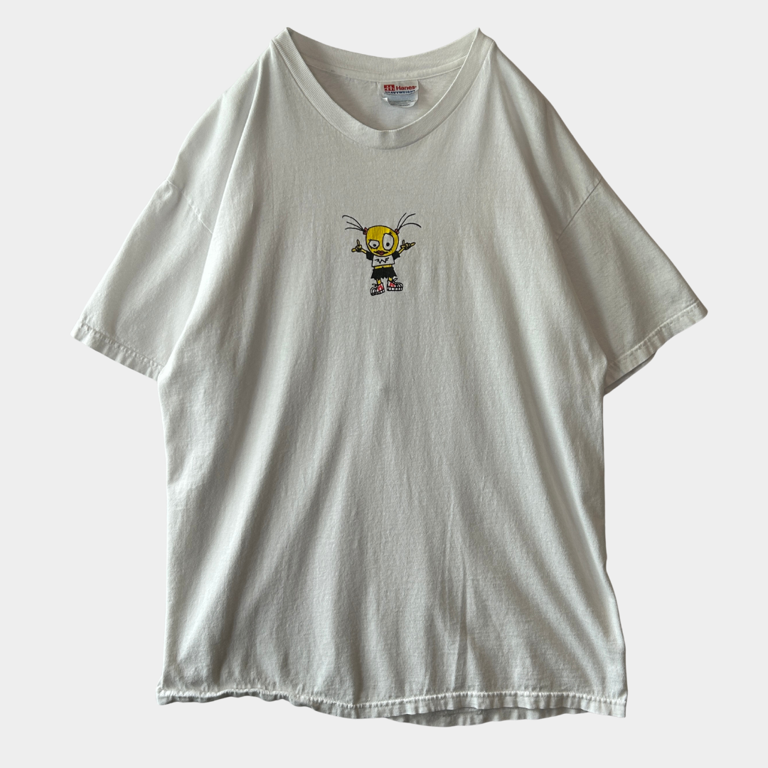 00's Weezer ウィーザー バンドTシャツ 白 Hanes(L)/C0972T-SO