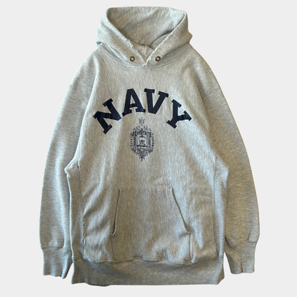 80's Champion Reverse Weave リバースウィーブ U.S.NAVY フーディー ミリタリー(XL)/A6653R-SO