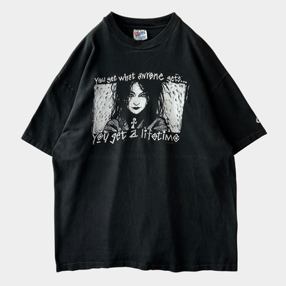 90's DC COMICS The Sandman ”Death" Tシャツ サンドマン アメコミ 黒(XL)/C1033T-SO