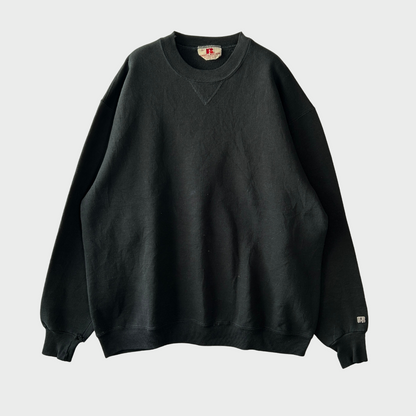 80's Russell Athletic ラッセル 無地スウェット 黒 (XL)/A7691S-SO