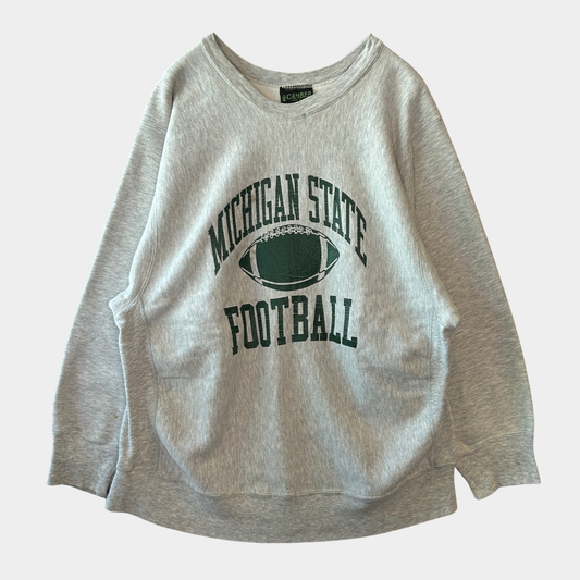 90's CAMBER MICHIGAN STATE カレッジスウェット リバースタイプ グレー(XL)/B2843S-SO