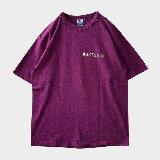 90's champion "BOSTON U" T-shirt (XL)/A6897T-SO