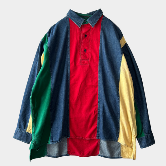 00's COLOURS by ALEXANDER JULIAN denim shirt デニム シャツ マルチカラー (XL)/A7909SH-SO