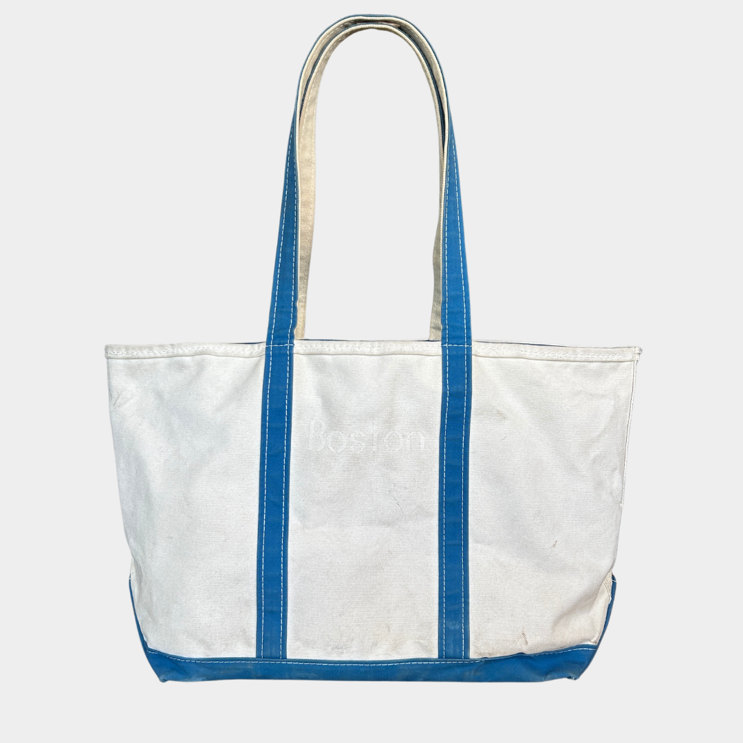 L.L.Bean Boat&Tote キャンバストートバッグ ジップトップ ロングハンドル /A9774AC-SO