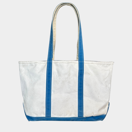 L.L.Bean Boat&Tote キャンバストートバッグ ジップトップ ロングハンドル /A9774AC-SO