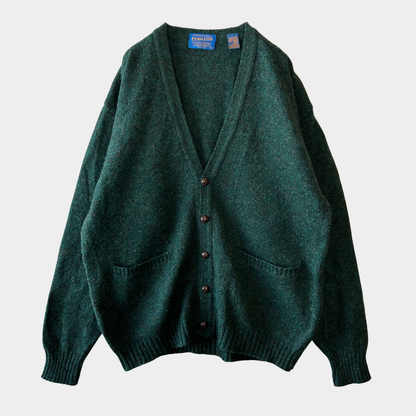 90's Pendleton ペンドルトン ウールカーディガン ダークグリーン(M)/A9268K-SO