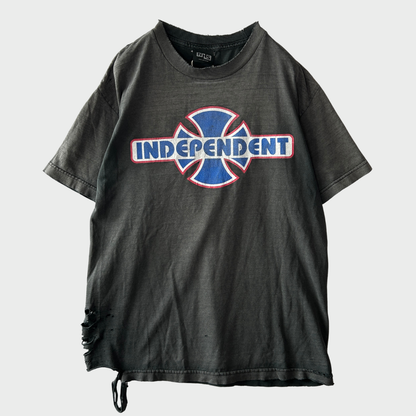 90's Independent アイアンクロス NHS黒タグ Tシャツ ブラック(サイズ不明)/B3734T-SO