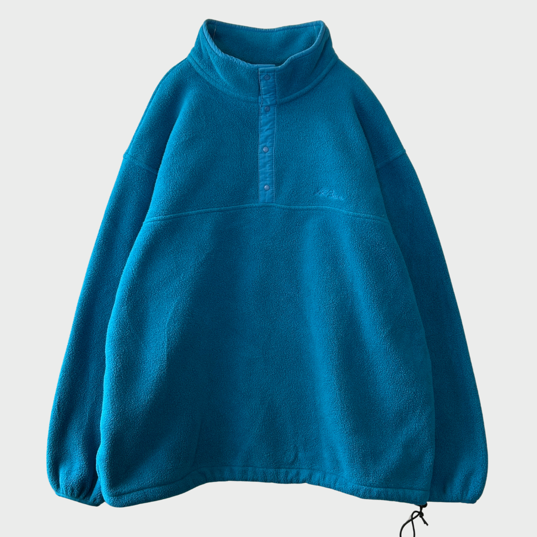 90's L.L.Bean スナップTタイプ フリース ターコイズブルー (XL)/B3241F-SO