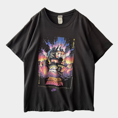 90's NIKE ゴジラvsバークレー ナイキCM Tシャツ NBA 黒(XL)/A6996T-SO