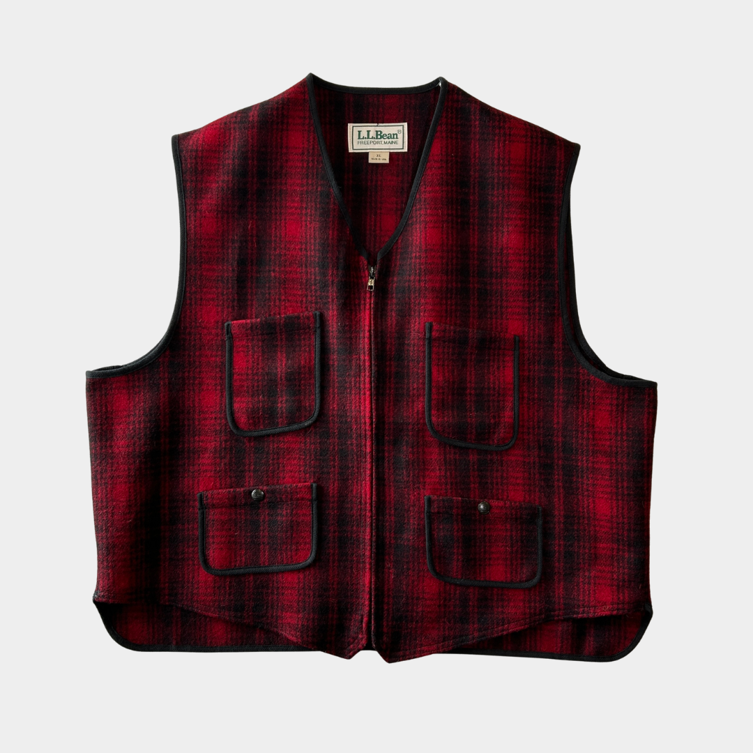 80's L.L.Bean エルエルビーン ウールハンティングベスト USA製 (XL)/C0061V-SO