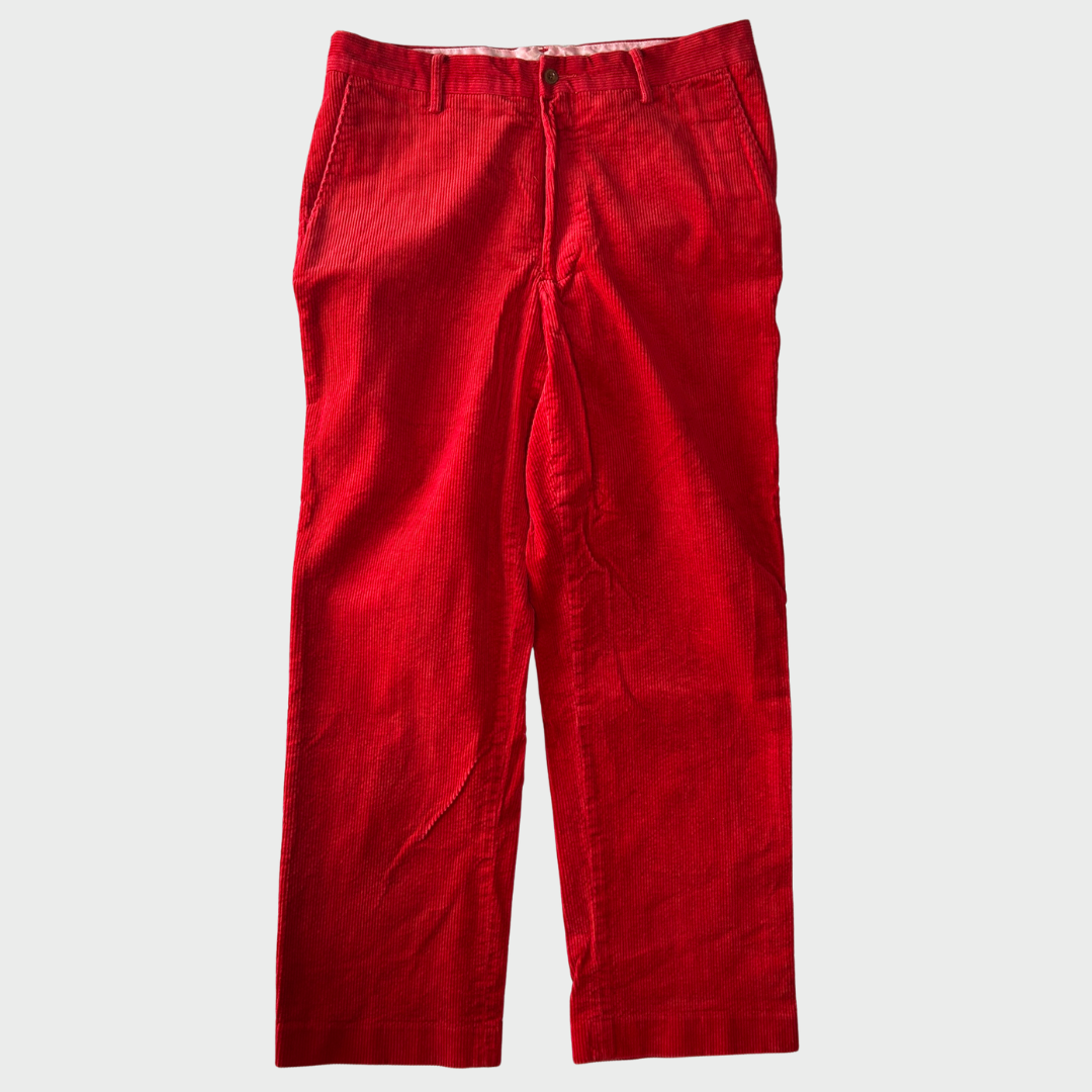 00's Ralph Lauren ラルフローレン コーデュロイパンツ 赤 (W33/30) /A9638P-SO