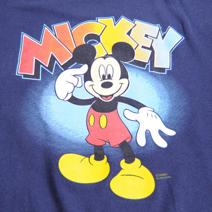 90's Mickey スウェット 紺 (L)/A2551S-SO