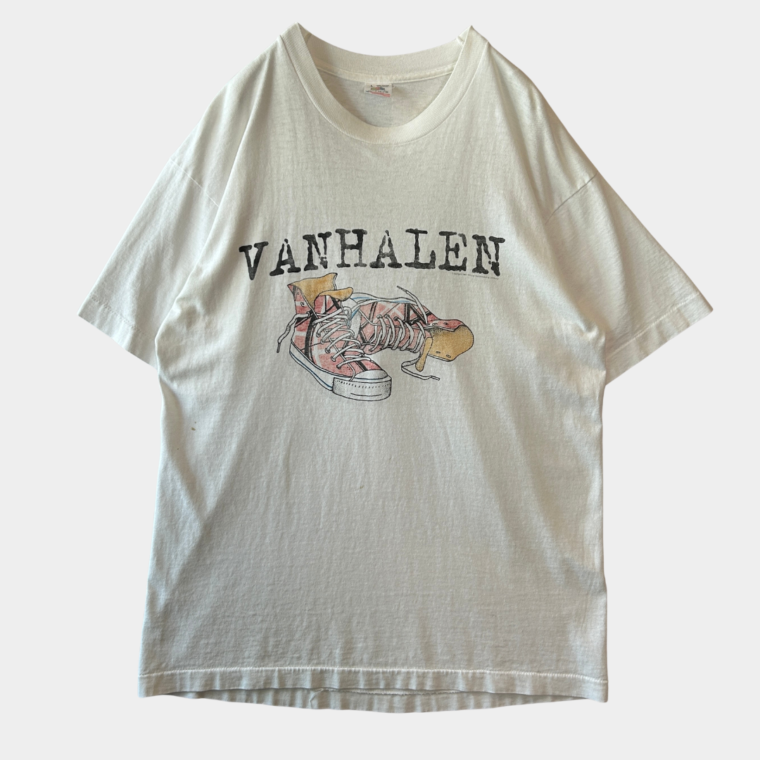 90's Van Halen　ヴァン・ヘイレン 1993　ツアーTシャツ バンドT 白 (L)/A3687T-SO