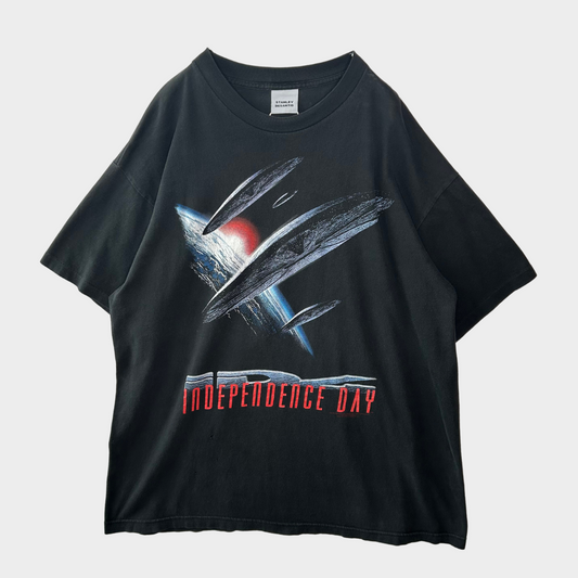 90's STANLEY DESANTIS  インデペンデンスデイ ムービーTシャツ 黒 (XL)/A6760T-SO