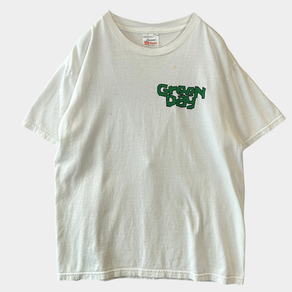 90's GRREN DAY "The Idiot Club" グリーン・デイ  ファンクラブTシャツ バンド 白(M)/A6657T-SO