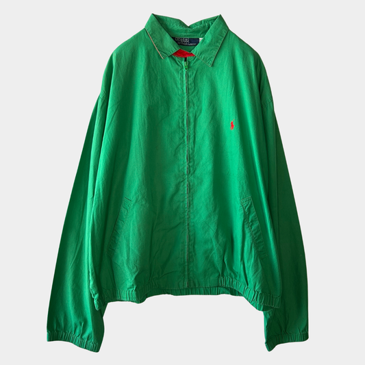 90's Polo Ralph Lauren ポロ ラルフローレン スウィングトップ グリーン (L)/B1640J-SO