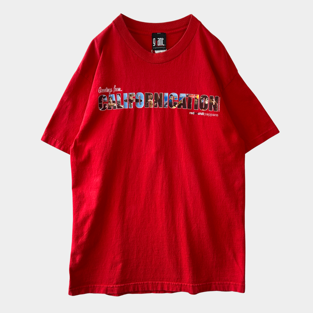 00's Red Hot Chili Peppers レッチリ Californication MV Tシャツ レッド giant(L)/C1088T-SO