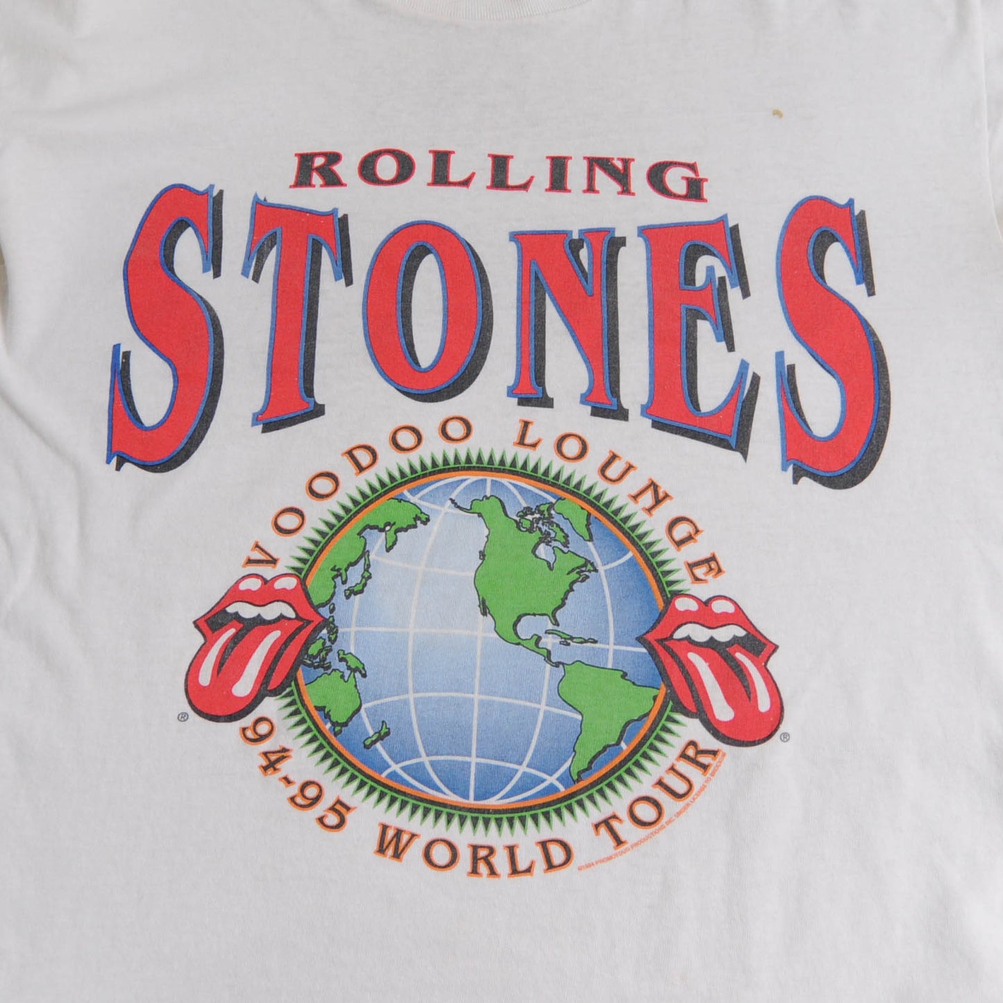 90's ROLLING STONES VOODOO LOUNGE ツアーTシャツ 白 (L)/A3976T-SO