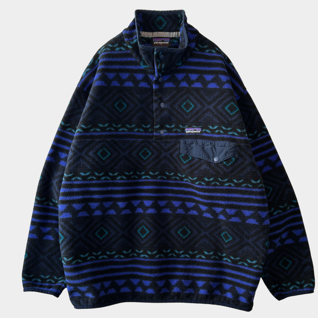 2016 Patagonia パタゴニア スナップT フリースプルオーバー ”Tribal Geo"(L)/C1530F-SO