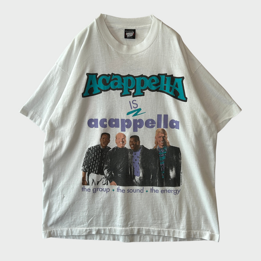 90's SCREEN STARS Acappella IS グループ アカペラ Tシャツ 白 (XXL)/B1968T-SO