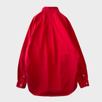 00's Ralph Lauren ラルフローレン "BLAIRE" 長袖 シャツ 赤 (S)/A8221SH-SO