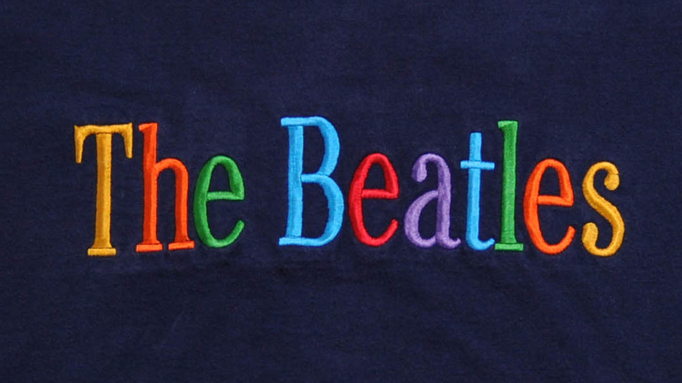 90's The Beatles 刺繍Tシャツ (XL)/A2741T-O