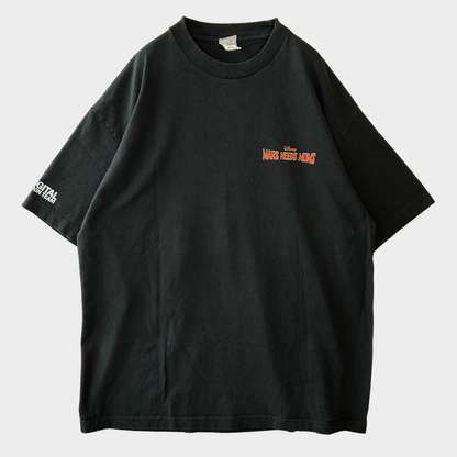 00's ALSTYLE MARS NEEDS MOMS SF ディズニーTシャツ 黒 (XL)/A7281T-SO