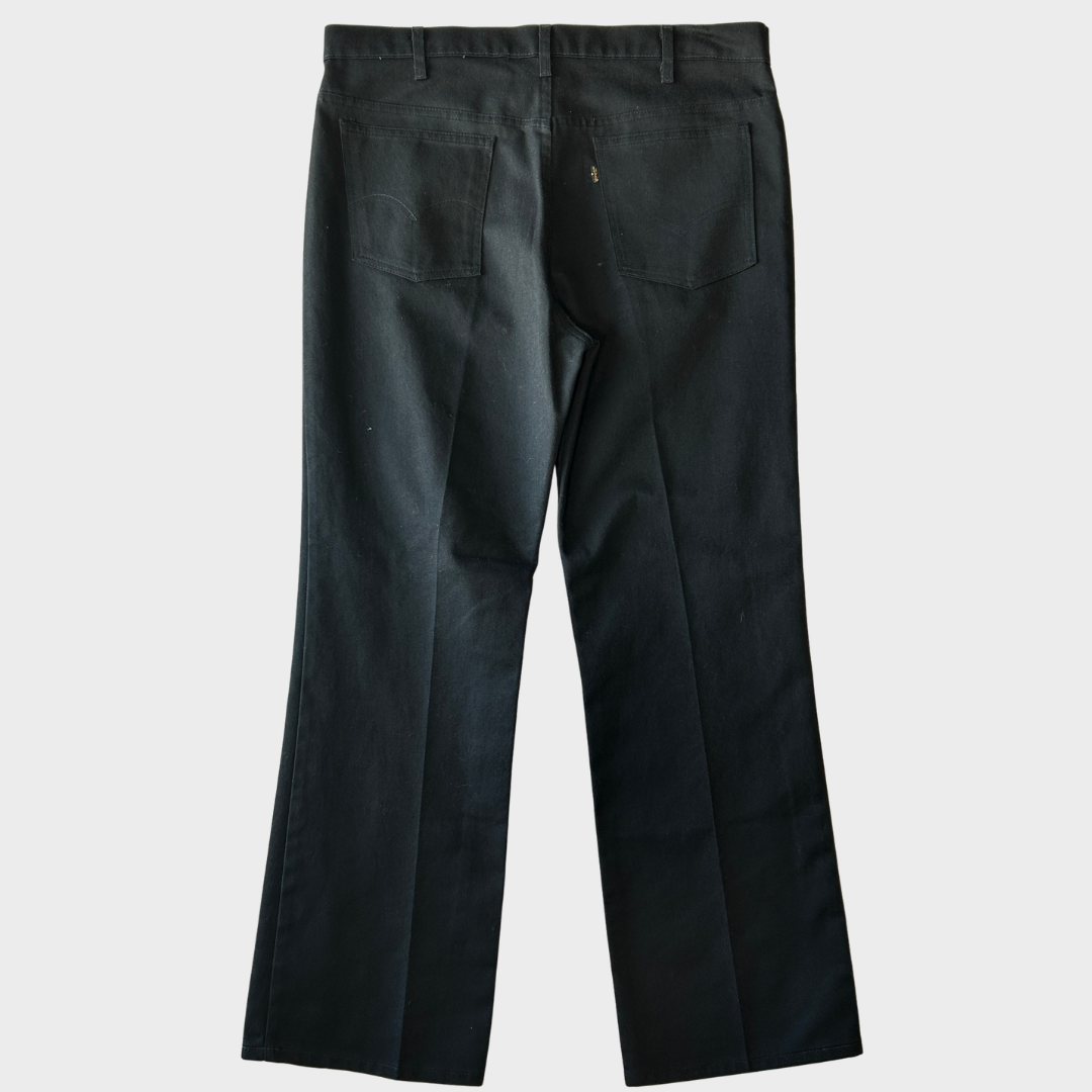 80's Levi's 517 sta-prest リーバイス スタプレ パンツ 黒 (38×30)/A8363P-SO