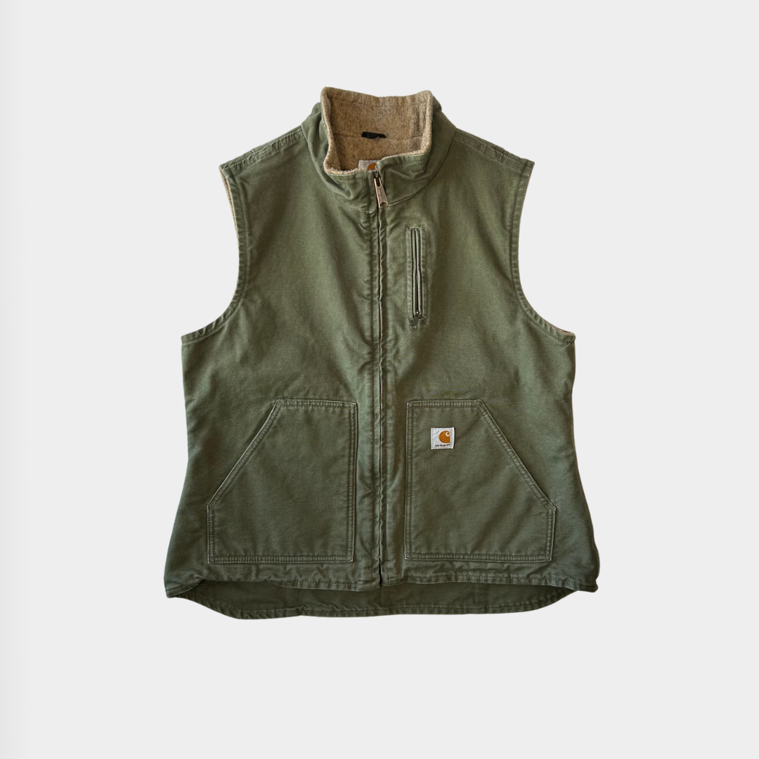 00's Carhartt カーハート ダックベスト WV001 LOV(L-R)/B0806V-SO