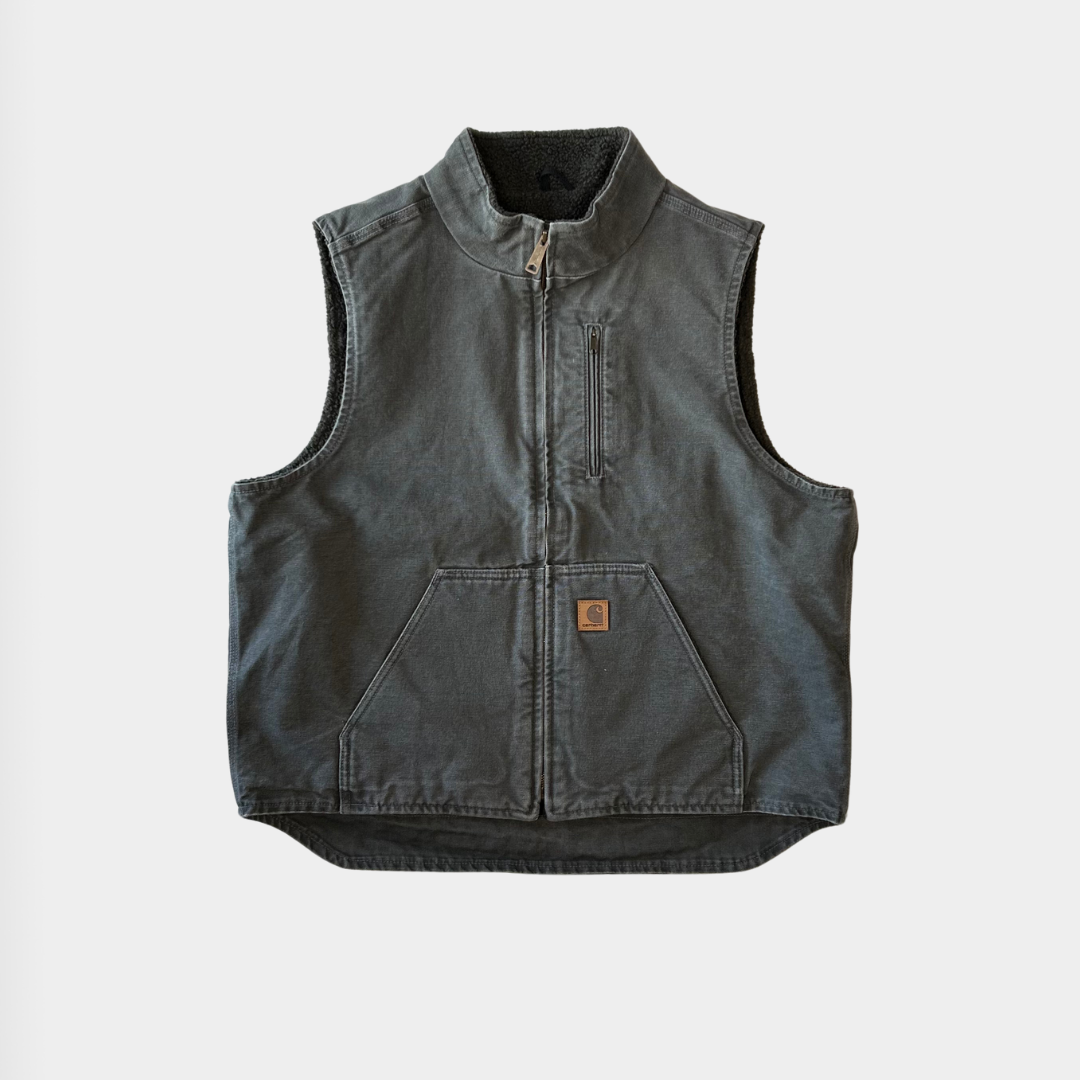 00's Carhartt カーハート ダックベスト V33-GVL(XL-R)/B0989V-SO