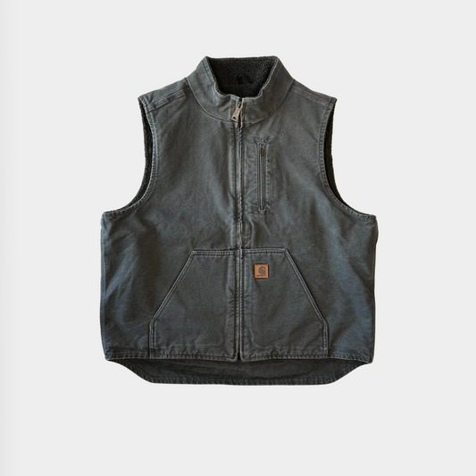 00's Carhartt カーハート ダックベスト V33-GVL(XL-R)/B0989V-SO