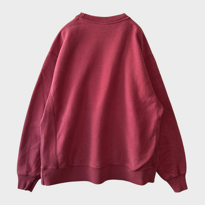 00's Champion Reverse Weave リバースウィーブ 無地スウェット フェード ワインレッド(XL)/B1593R-SO