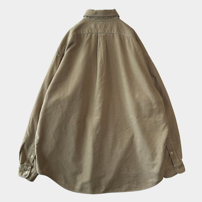Ralph Lauren ラルフローレン ”BIG SHIRT" ボタンダウンコーデュロイシャツ ベージュ(L)/C1725SH-SO