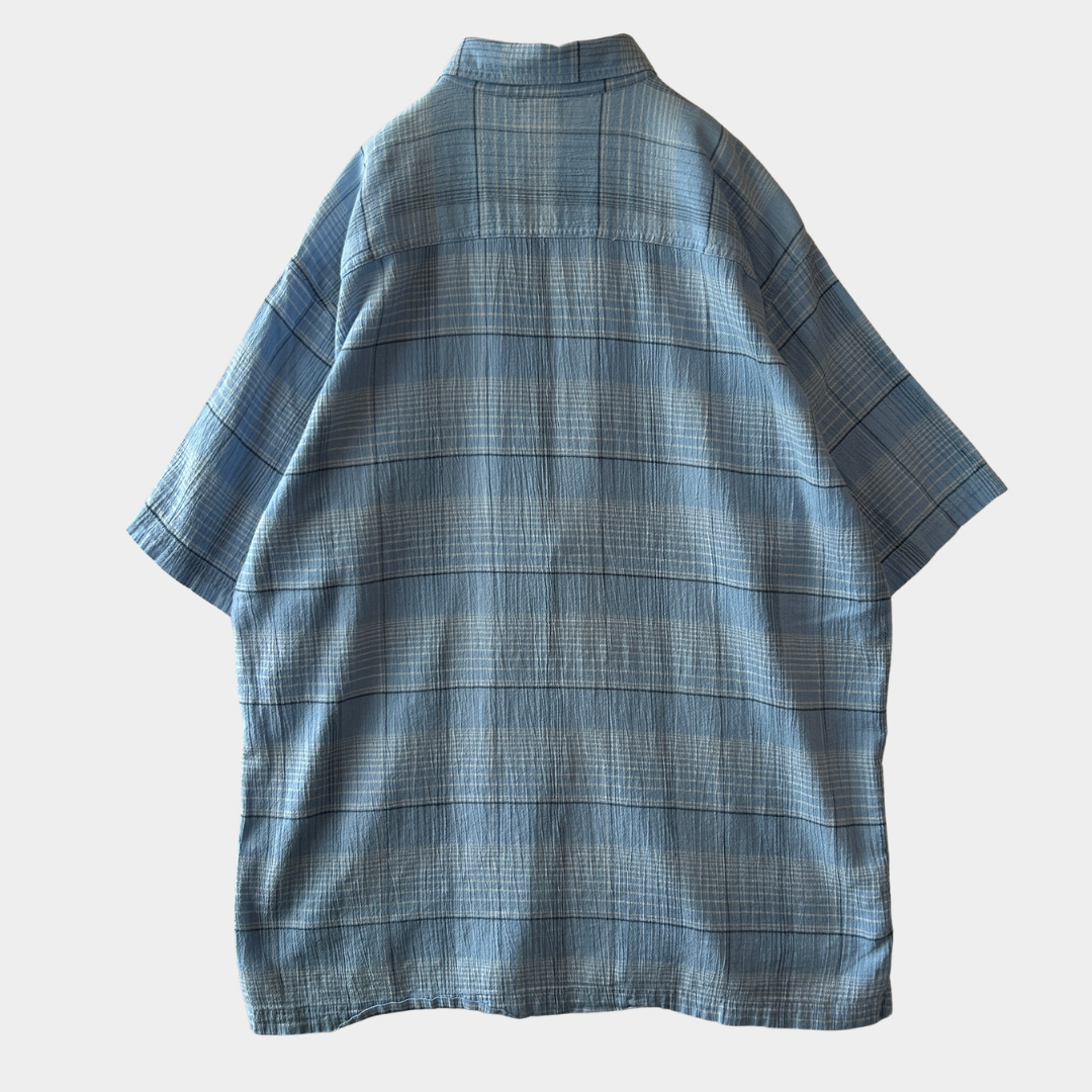 09 Patagonia パタゴニア Men's A/Cシャツ チェックシャツ ブルー(L)/C1316SH-SO