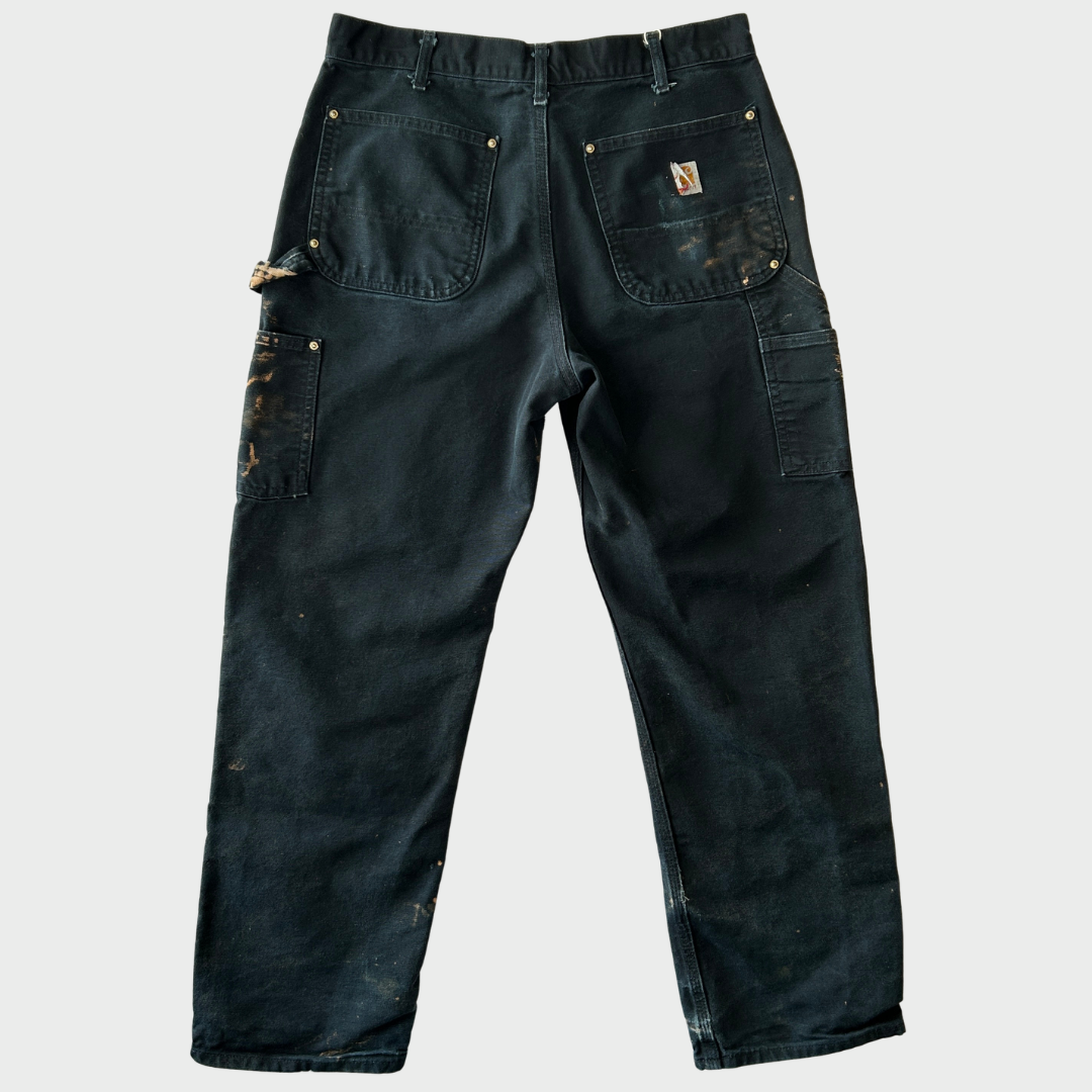 00's Carhartt カーハート ダブルニー ペインターパンツ B01 BLK ブラック (W33/L30) /B3728P-SO