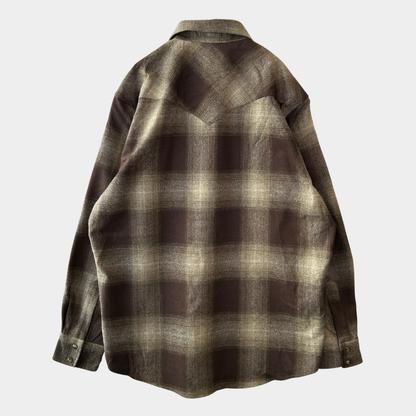 PENDLETON ペンドルトン オンブレ チェックウェスタンシャツ 茶(L)/8657SH-SO