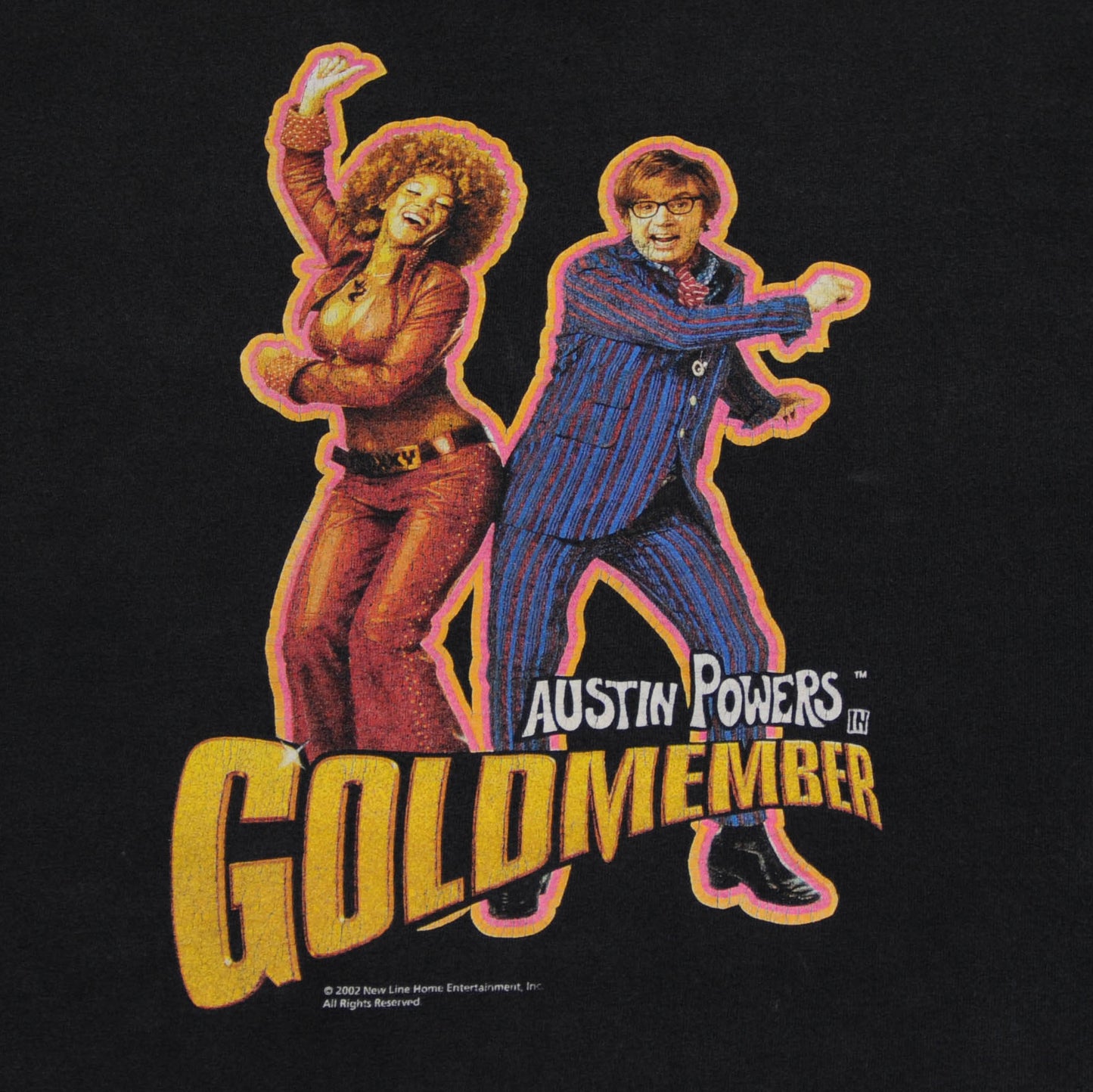 00' AUSTIN POWERS IN GOLD MEMBER ムービーTシャツ 黒(XXL)/A1747T-SO