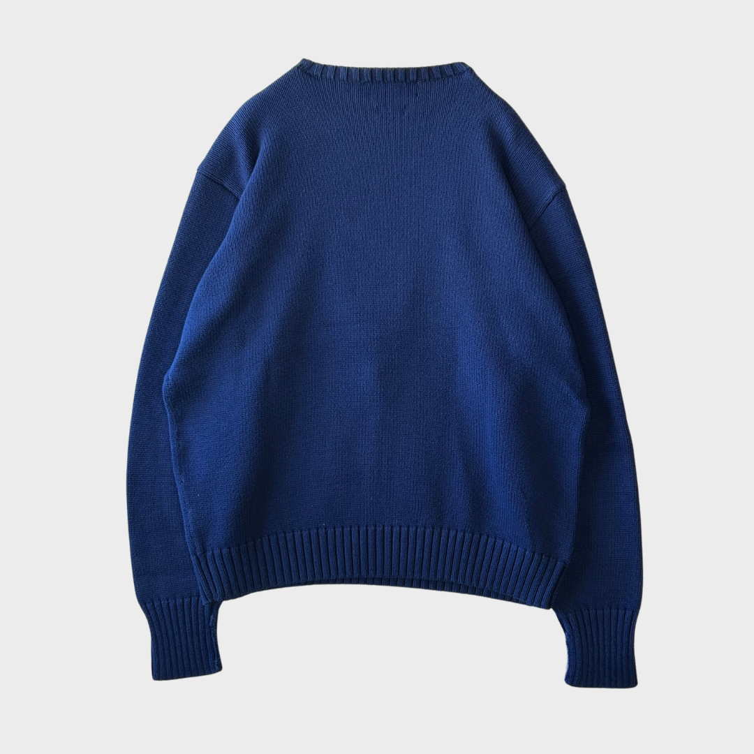 Polo by Ralph Lauren ラルフローレン コットンニット ネイビー(L)/C0415K-SO