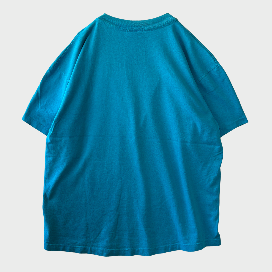 90's Disney Lion King "HAKUNA MATATA" キャラクターTシャツ ターコイズブルー (L)/A6758T-SO