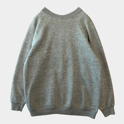 80's~ U.S.NAVY ラグランスウェット 杢グレー /B1544S-SO