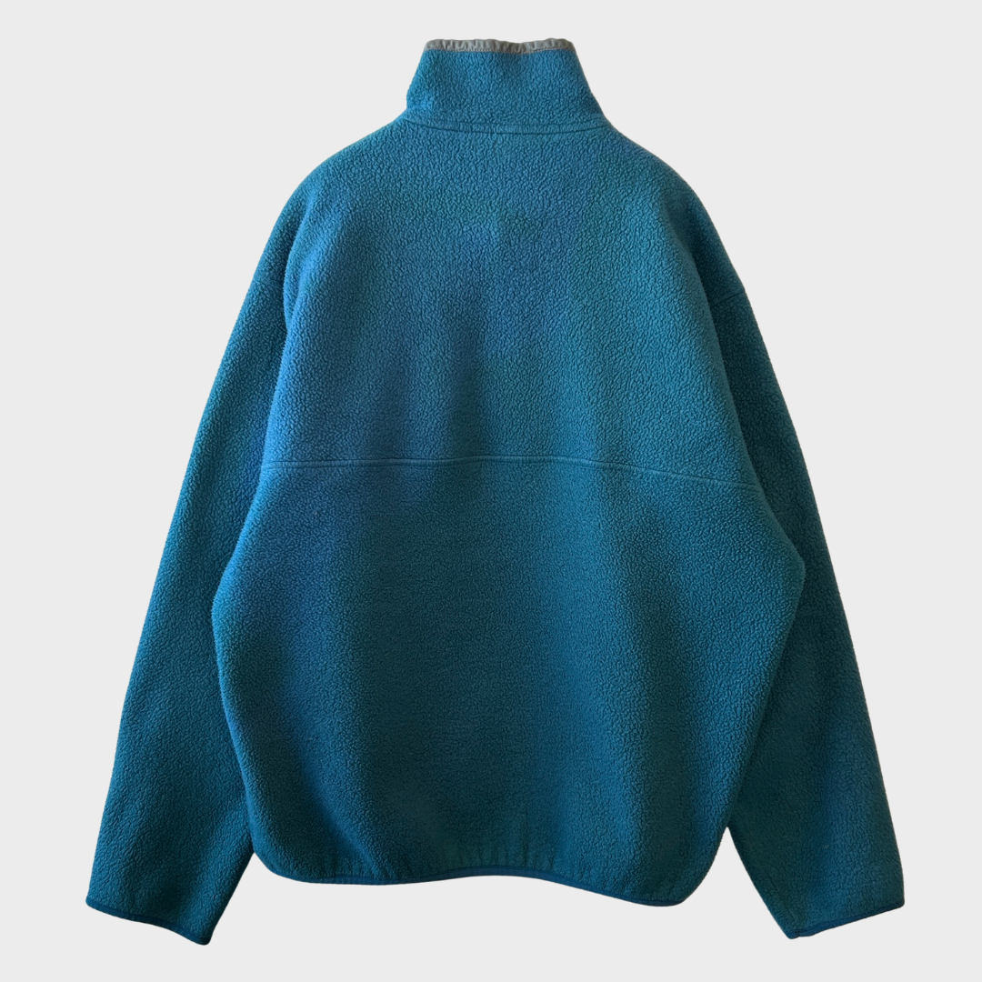 90's Patagonia パタゴニア スナップT フリース プルオーバー ターコイズブルー (L) /A9852F-SO