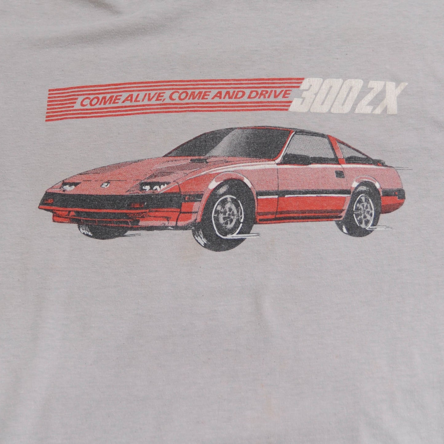 80's NISSAN 300ZX プリントTシャツ(L)グレー/A2797S-SO