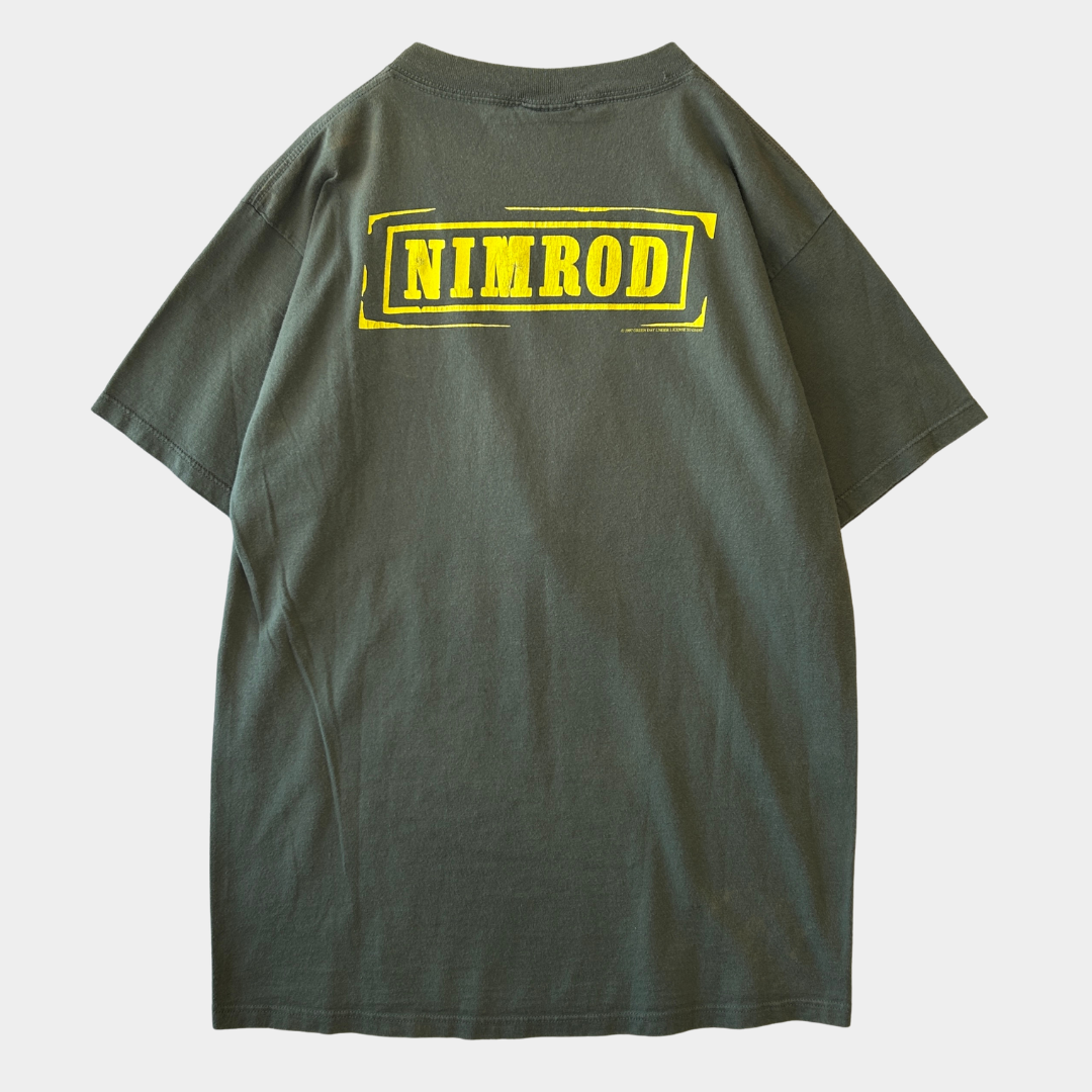90's GRREN DAY グリーン・デイ ”NIMROD＂ Tシャツ ミュージックT giant オリーブ(L)/C0518T-SO