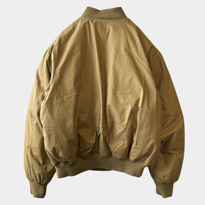 90's Polo by Ralph Lauren ラルフローレン A-1タイプ ダウンジャケット ベージュ(L)/A5271J-SO