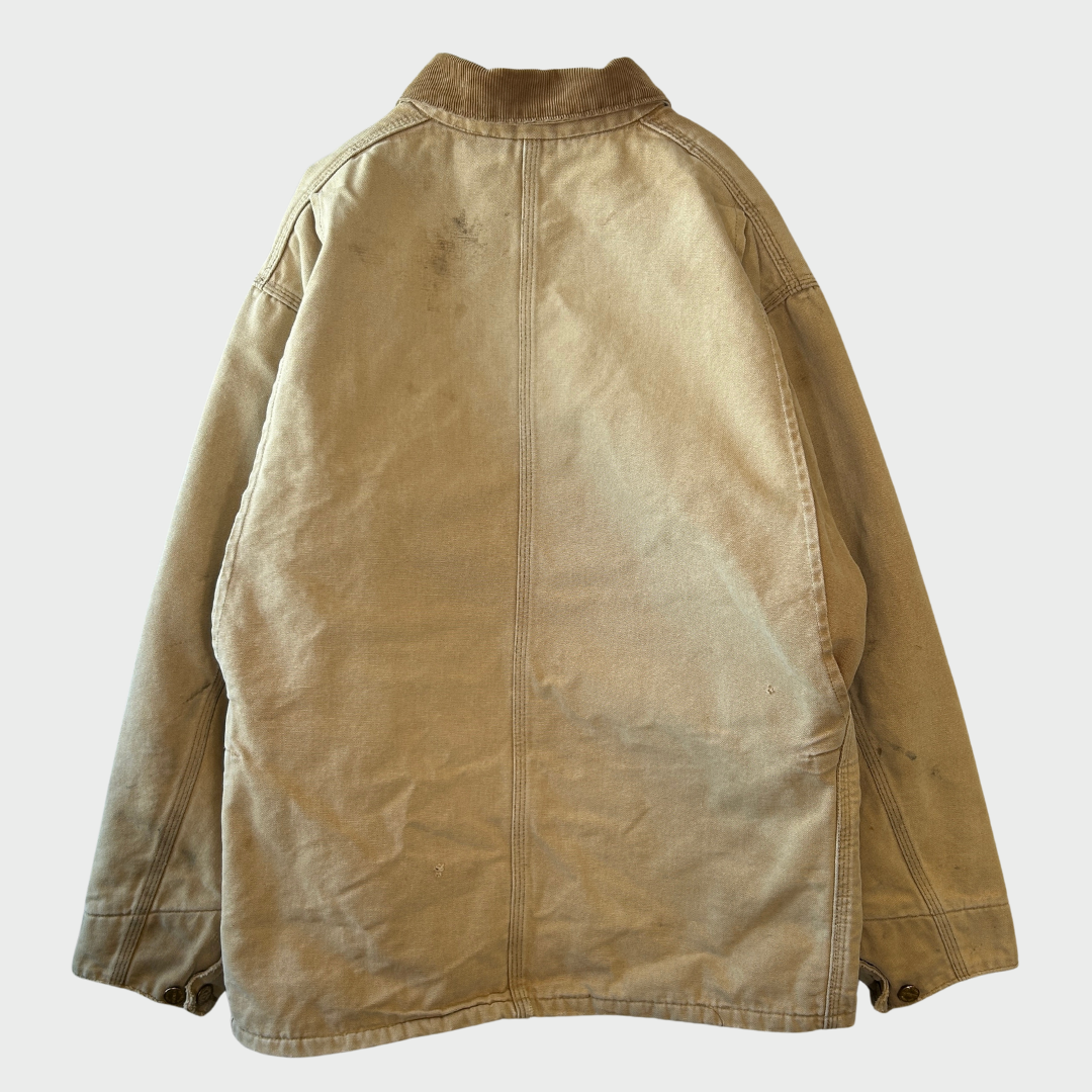 Carhartt ベージュ チョアコート 100周年記念 80s カーハート チョアコート カバーオール 100th 100周年 Carhartt
